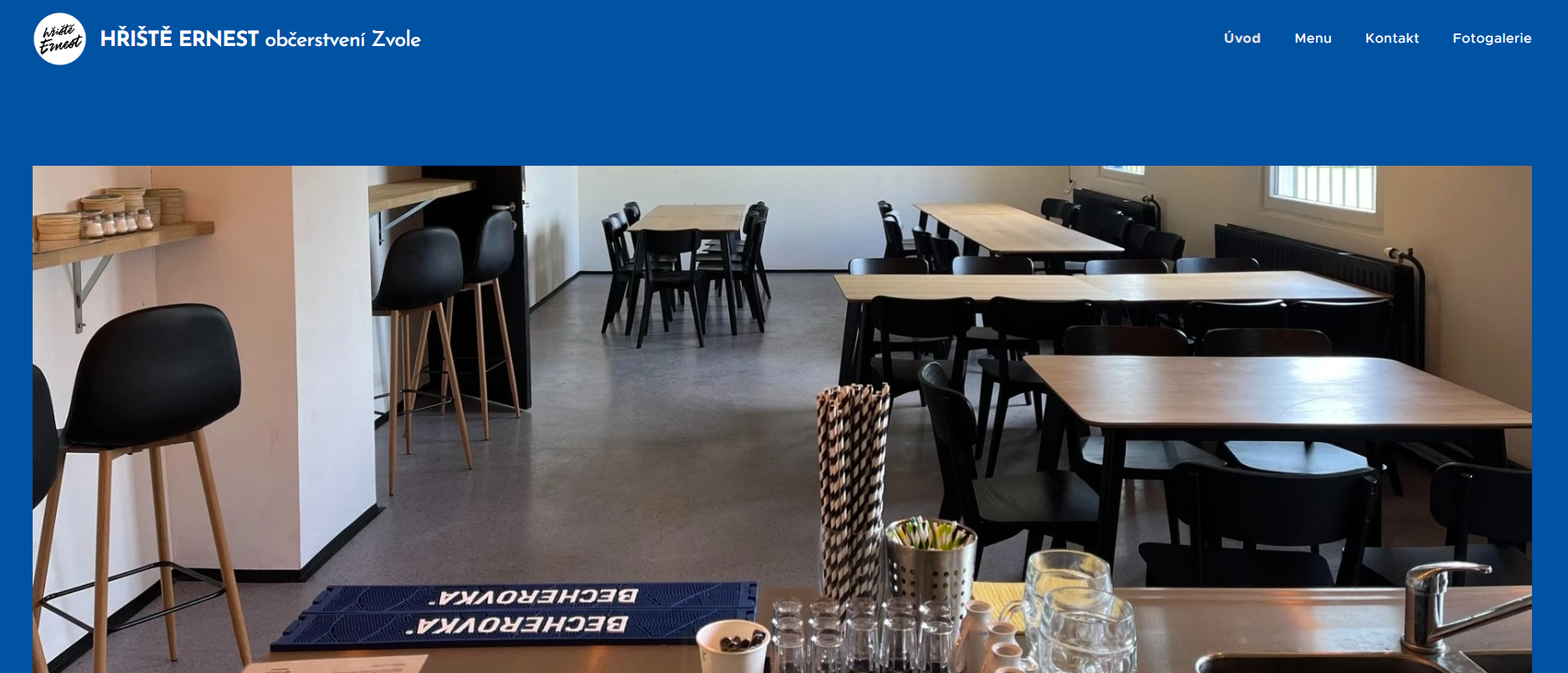 Hospoda Zvole Hriste Ernest microsite